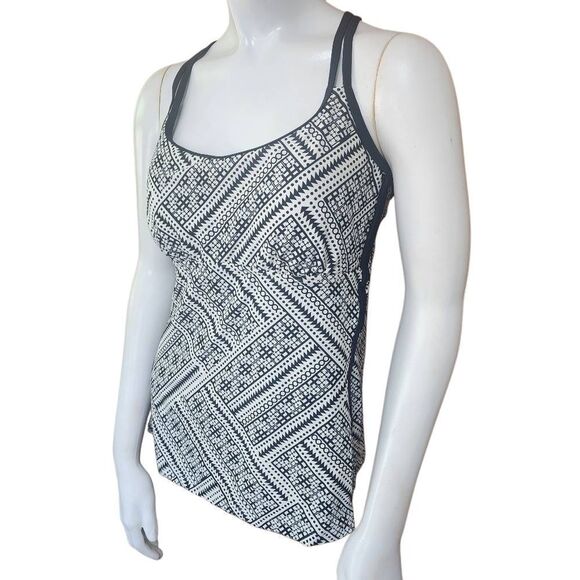 Splashletics Black & White Tankini Top (L) - Picture 3 of 7